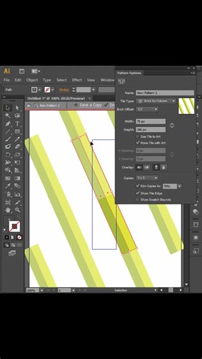How to create Diagonal pattern in adobe illustrator#tutorial #adobeillustrator #illustrator #short
