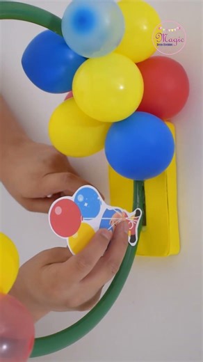🎈This Plim Plim design was perfect for a 1st birthday 🎉An easy, inexpensive idea #shorts
