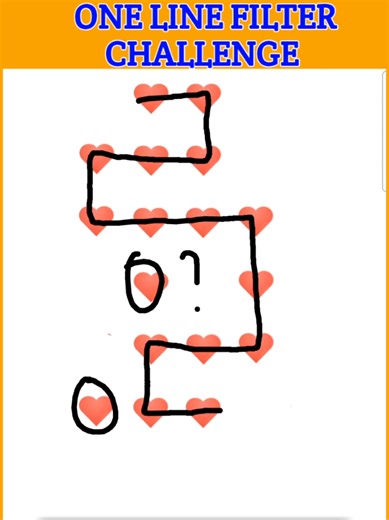 One Line Drawing Challenge | One Line Filter Challenge. Can you pass this one line filter challenge without lifting your hand? #nofilterchallenge #onelinechallenge #onelinedrawing
