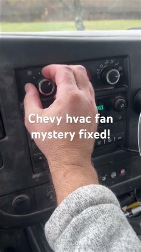 Chevy fan on off problem fixed