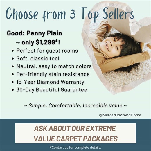 2 Bedroom Refresh for only $1,299! Everything included! Ask about our extreme value carpet packages