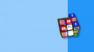 Baixar cubo mágico resolvendo animação 3d com aplicativos de mídia social, chroma key, seleção de luma matte, renderização em 3d