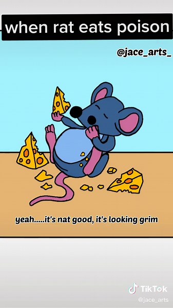 Spicy Cheese Comedy: A Cartoon Rat's Mischievous Antics!