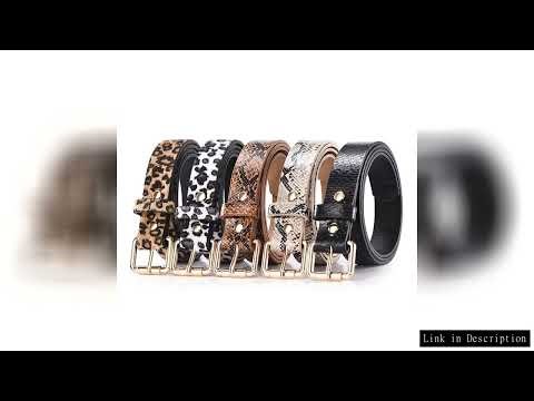 Hot Sale New Fashion Customized PU Leather Leopard Snake Print Slim Belt For Women