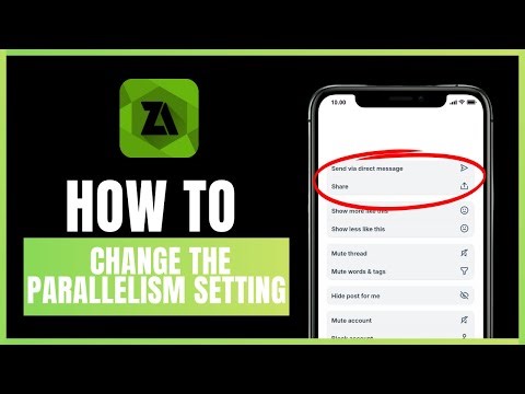 How to change the parallelism setting in ZArchiver