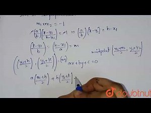 If `Q(h,k)` is the foot of the perpendicular of `P(x_(1),y_(1))` on the |Class 12 MATH | Doubtnut