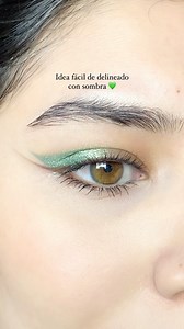 Idea fácil de delineado con sombra 💚 Para este look usé la Paleta Geodes de @whatsupbeauty ✨ #Maquillaje #makeup #maquillajetips #maquillajetutorial #maquillajedeojos #tutorial #tutorialdemaquillaje #tipsdemaquillaje #maquillajenatural #maquillajefacil #tutorial #delineado #delineador | Makeupteca
