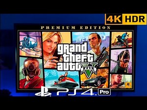 PS4 Pro GTA V Gameplay | PREMIUM EDITION |4K HDR QLED TV 120Hz 60FPS