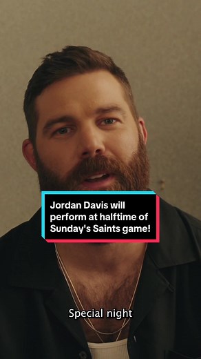 Jordan Davis Halftime Performance at Saints Game