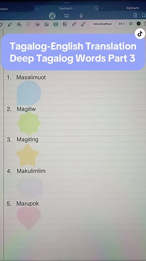 Deep Tagalog Words: Expanding Your Vocabulary