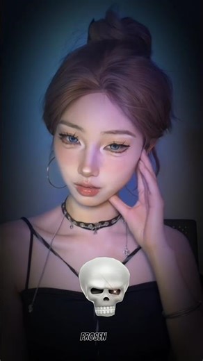 the power of A makeup ☠️💄 [ 30 ] #makeup #shorts