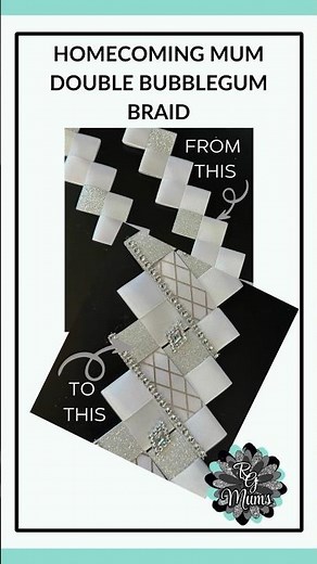 Double Bubblegum Homecoming Mum Braid Tutorial | How to Make Bubble Gum Diamondback HOCO Braid