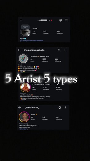 AYUSH on Instagram: "5 artists or 5 types of artworks 💀🔥 All the artists have contributed a lot, if you like it then do follow. . (@zestttttt_ @anjana.illustrates_ @themandalasstudio @_ihanbiart_ @_artguy.piyush ) [Artist's, Collaboration, artwork's, trending,viral] #fypppppppppppppppppppppppppppppppppppppppppppppppppppppppppppppppppppppp #viral #artwork #trending #collaboration"
