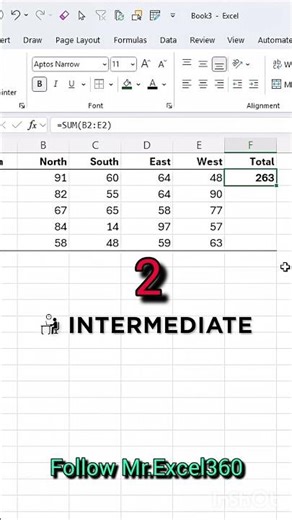 Excel formula for number series | 3 Easiest Ways to SUM Data in Excel #mrexcel360 #excel #exceltips