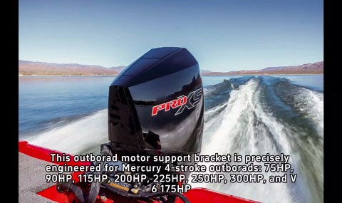 4-Stroke Engines Outboard Motor Trailering Support Motor Bracket Compatible with Mercury, Transom Saver Bracket Motor Tote Fits 75/90/115/200/225/250/300HP & V6 175HP,Stainless Steel Material, Blue