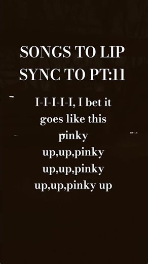 Songs to LIP sync to pt:11 #lyrics #audio