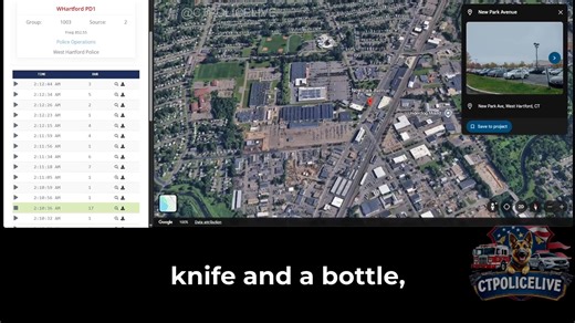 🚨 Reported Assault Involving Knife - West Hartford 📍 New Park Ave – West Hartford, CT 📅 02/15/2026 - 2:13am 📻 Key Details Reported -- Caller reports a male armed with a knife and bottle -- Caller reports being strangled -- Police responded to the scene and detained both -- Male suspect had bite injuries from the caller, EMS responding. #westhartfordct #connecticut | CTPOLICELIVE
