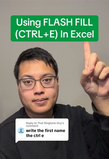 Replying to @That Ringtone Guy Flash Fill is a great feature! Here’s how to combine multiple columns of text without using a #formula in #excel! #exceltips #exceltricks #exceltutorial #excel365 #microsoft #microsoftexcel