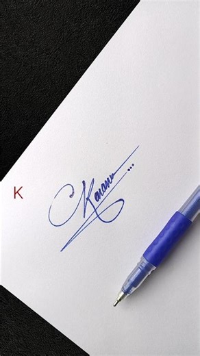 Stylish K Letter Signature Design | Easy Handwritten Signature Tutorial