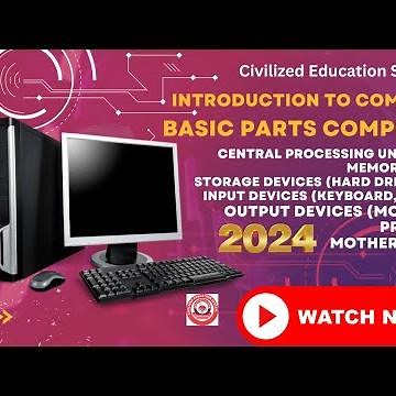 Parts of Computer - Parts of Computer For kids - Basic parts Of Computer Explained - Introduction