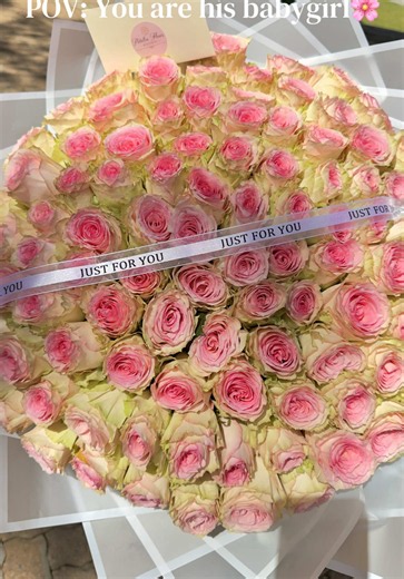 100 pink roses for a special girl💕🌷 Deliveries in JHB & PTA #fyp #florist #satiktok🇿🇦 #pinkroses