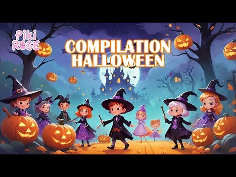 👻 Halloween Party : 1 heure de chansons pour enfants avec la sorcière, la citrouille , le monstre 👻🎃