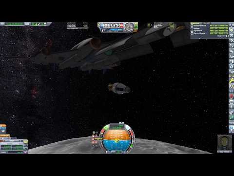 KSP1: Joint Free Kerbal States & Kapan mission to the Mun! (re-upload as first was too dark).
