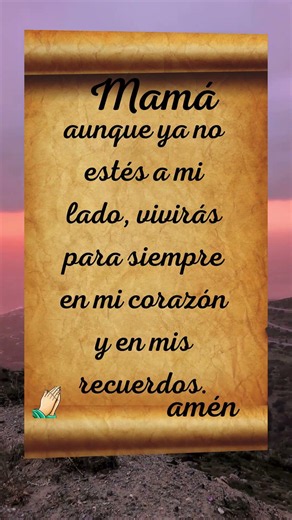 MAMÁ TE EXTRAÑO MUCHO.