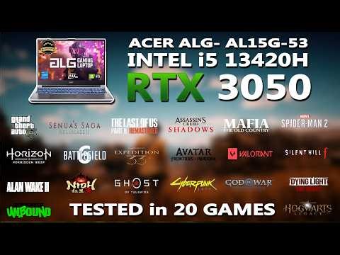 Acer ALG RTX 3050 6GB + i5-13420H Gaming Test 🔥 Is It Worth It in 2026? | Tested in 18 Games |