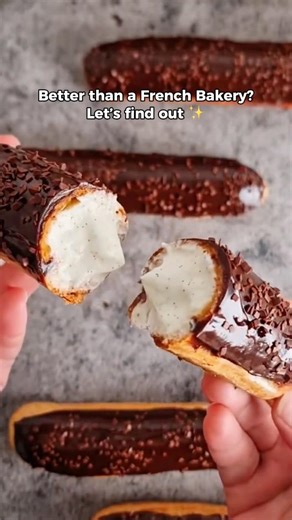 The Secret to the Perfect 10/10 Vanilla Eclair 🤫✨ #shorts