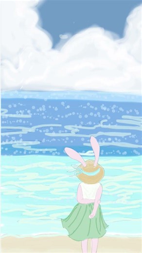 海の描き方教えて下さい #shorts #イラスト #海 #夏
