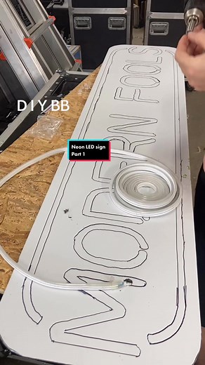 Decided we needed a sign for our live shows.. after some searching decide to make our own LED neon sign. Heres part 1 of making this thing! More to come once the materials arrive. #ledneon #neon #neonled #band #diy #diyband #bandbanner #diyordie #diyproject #cheapaf