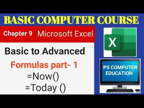 MS Excel chapter 9-- Basic Formulas in excel