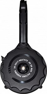 Glock Compatible .40 Cal 50 Round Drum Magazine For All .40 Caliber Glock Compatible Handguns