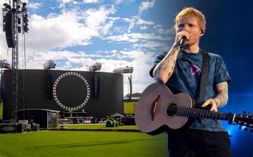 Ed Sheeran takes over Go Media Stadium: First look at massive Loop Tour stage