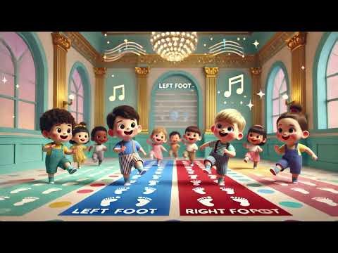 🦶 Left Foot Right Foot Fun Game Song 🎵👣 | Learn Movements & Coordination for Kids