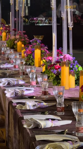 SHOT STORIES | POV: You’re stepping into the most serene reception of the season. Lavender hues and floral views. 🍇🌿 #receptionlook #shotstories | Instagram