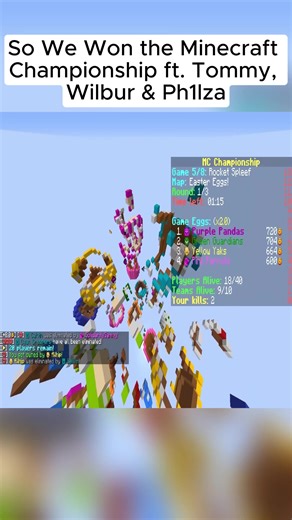 Winning the Minecraft Championship with Tommy