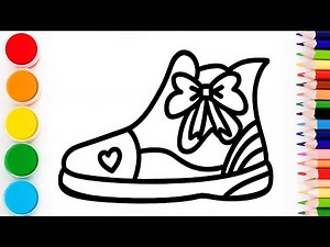 How to draw beautiful and easy shoes | step by step