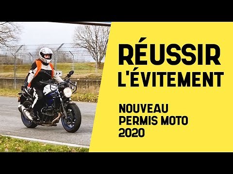 Réussir l'évitement - Nouveau permis moto 2020