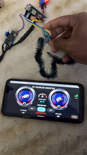 RC CRAWLER Angle monitoring project #arduino #esp32 #android #application #rccars #rccrawler