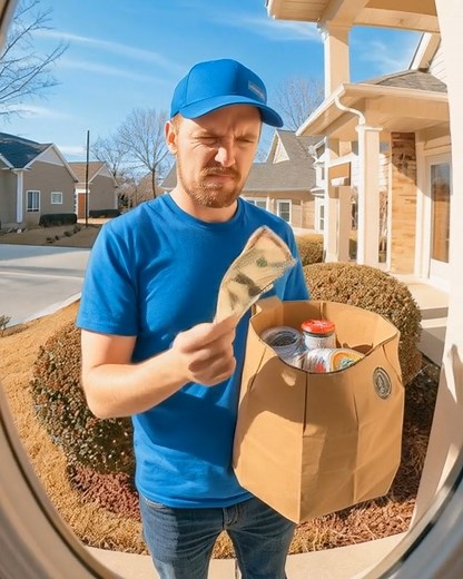 E..n...ti..tl..ed Delivery Driver Said My $9 Tip Was ‘Too Cheap’ and Walked Off with My Dinner — But He Didn’t Know My Door Camera Caught Everything === Recovering from surgery and fighting a nasty cold, Tony just wanted a simple meal. But when a delivery driver ran off with his food over a $9 tip, Tony’s frustration turned into a viral life lesson that shook the neighborhood and caught a national delivery company’s eye. Last week, something happened that still blows my mind. I’m 45, fresh off s