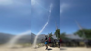 Viral video: Wild dust devil spinning violently stuns onlookers
