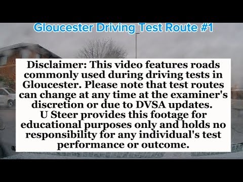 Gloucester Driving Test Route @USteerDrivingSchool