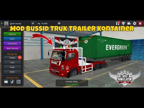 CARA PASANG MOD BUSSID TRUCK TRAILER KONTAINER