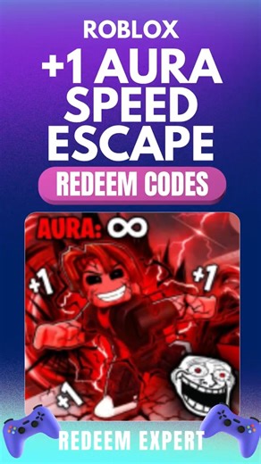 +1 Aura Speed Escape Codes Roblox ⚡ FREE LEVEL UPS + BOOSTS!
