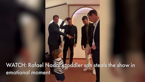 WATCH: Rafael Nadal's toddler son steals the show in emotional moment