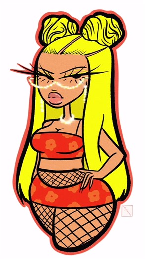 Backyardigans as baddies - Tasha ✨ #art #fyp #SpotlightAPI #TostitosUnspokenBonds #solostrations #backyardigans #tasha #baddie #greenscreen