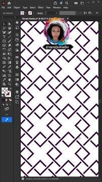 Monje Studio Tutorials: How to Create Easy Overlapping Square Pattern in Illustrator