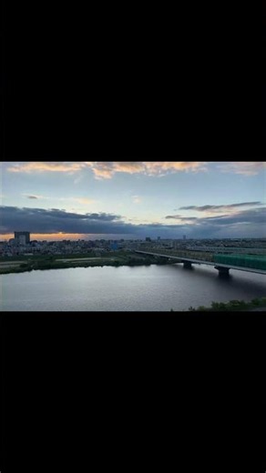 2026.6.15_【Short】＜サブカメラ＞江戸川のマジックアワー（タイムラプス）/ Time lapse of Edogawa during magic hour.